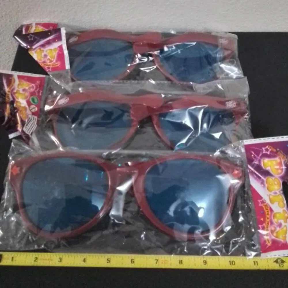 OVERSIZED Dr. Pepper Party Glasses/Shades Approx. 11inch Set of 3